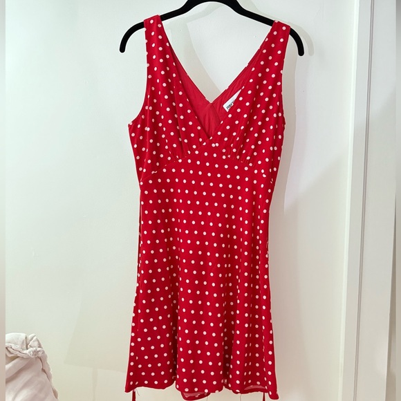 Princess Polly Red Polka Dot Mini Dress - Picture 1 of 4